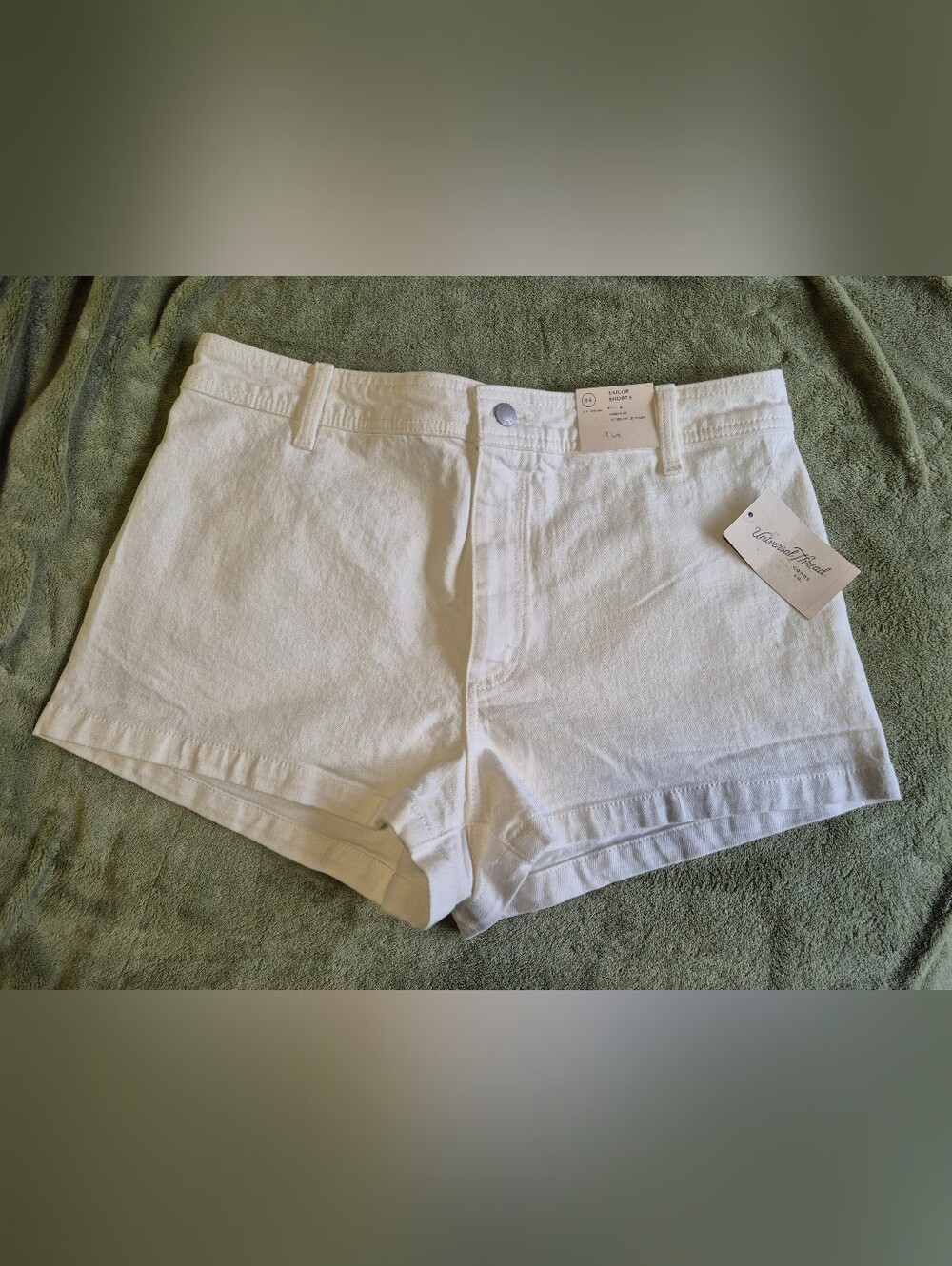 Universal Thread White Denim High-Waist Jean Shorts